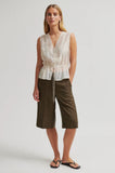 Second Female Sharo Long Shorts in Brown
