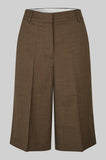 Second Female Sharo Long Shorts in Brown