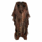 Devotion Kaftan Dress in Animal Print