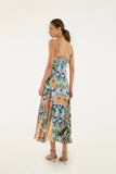 Farm Rio Floral Delhi Sleeveless Maxi Dress Light Blue