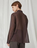 Marella Orzo Pocket Shirt Chocolate