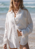Lilly Pilly Kirra Linen Shirt in Ivory