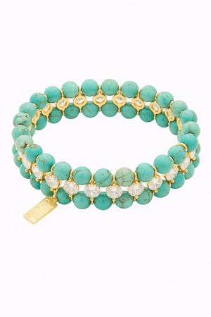 Talis Chains Alabama Bracelet in Turquoise Gold