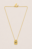 Talis Chains Talisman Pendant Necklace Lapis in Gold