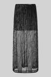 Second Female Tassell Maxi Skirt in Black