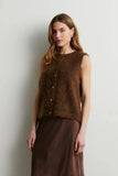 Second Female Brook Knit Vest in Carafe