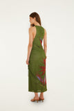 Farm Rio Strilitzia Dress in Dark Green