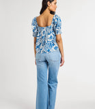 Mille Caro Top in Blue