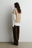 Second Female Janne Knit Vest in Camel