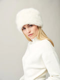 Helen Moore Pillbox Hat in Ermine