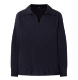 Maxmara Weekend Agre Collar Knit in Navy