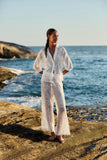 Farm Rio Nina Pants in Off White