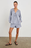 Rails Leighton Shorts in White Blue