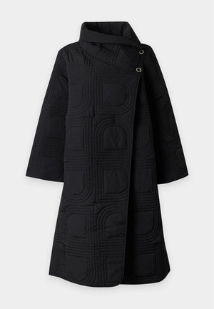 Day Birger Et Mikkelson Wesley Rhombus Quilt Coat in Black