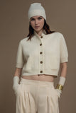 Solocascmir Cardi in Panna