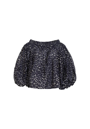Rae Louise Off Shoulder Top in Leopard
