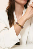 Vanessa Baroni Flex Bracelet Gold in Dark Brown
