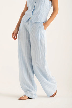 120% Lino Pants in Light Blue