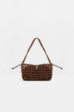 Malina Elvina Wood Pearl Bag in Expresso