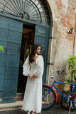 Sundress Violette Long Dress in White