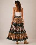 Farm Rio Foliage Soft Skirt in Sage