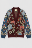Farm Rio Mixed Delhi Floral Cardigan in Multi