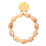 Vanessa Baroni Olive Flex Bracelet Marble in Creme Brulee Marble
