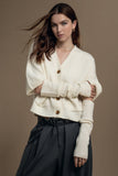Solocascmir Cardi in Ecru