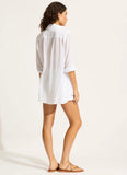 Seafolly Breeze Beach Shirt in White