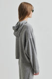 Second Female Lounge Knit Hoodie in Grey