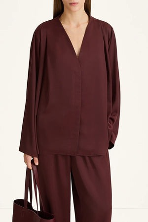 Style In Marby Blouse in Bordeaux