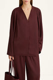 Style In Marby Blouse in Bordeaux