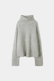 Style In Nike Mohair Blend Sweater in Light Grey