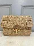 Vanessa Bruno Moon Raffia Handbag