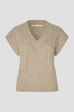 Second Female Janne Knit Vest in Camel