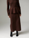Day Birger Et Mikkelson Suzie Scuba Skirt in Coffee