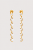 Talis Chains Cz Five Drop Huggies in Gold