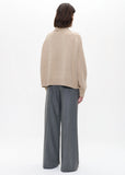 Zenggi Oversized Turtle Neck in Beige