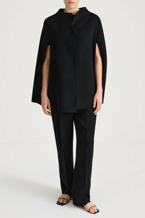 Style In Thea Cape Jacket in Black