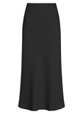 Silk 95 Five Chamonix Midi Skirt in Black
