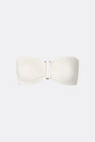 Malina Signature Bandeau Bikini Top in Vanilla
