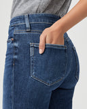 Paige High Rise Laurel Canyon Acapella in Blue