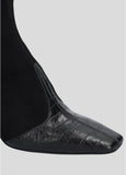 Lola Cruz Elira Stretch Toe Cap Ankle Boot in Black