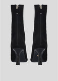 Lola Cruz Elira Stretch Toe Cap Ankle Boot in Black