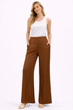 Silk 95 Five Obs Flare Pants in Nutmeg