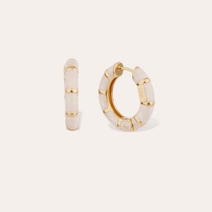 Gas Bijoux Bo Bamboo Mini Hoops in Gold