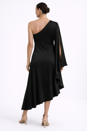 Silk 95 Five Ritz Caftan Dress in Black