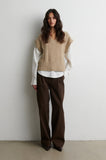Second Female Janne Knit Vest in Camel
