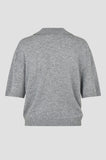 Second Female Longo Short Sleeve Knit in Grey Marl