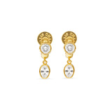 Talis Chains Cz One Drop Huggies in Gold